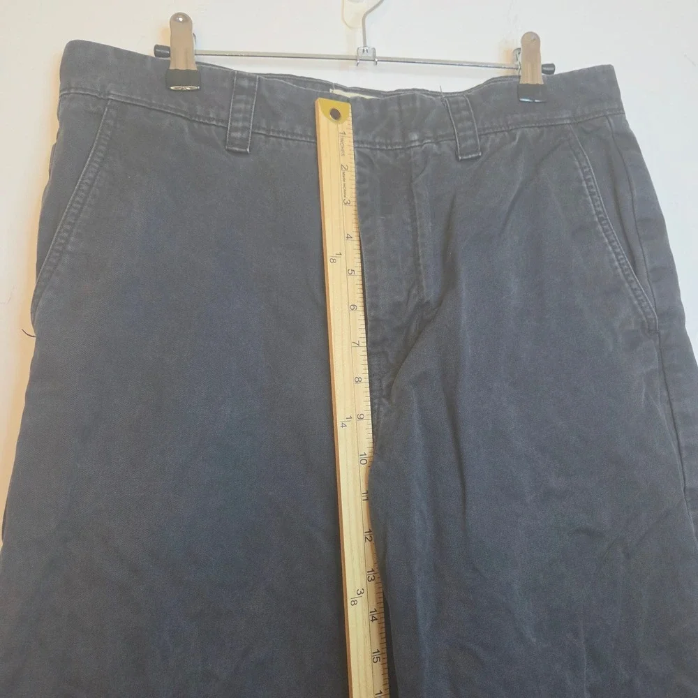 Madewell Mens Chino Pants Dark Gray 100% Cotton Straight Leg Size 31 Classic